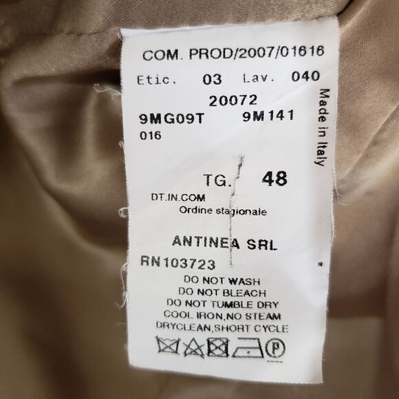 Armani Collezioni Size 12 Black Gold Quilted Print Cropped Spring Fall Jacket - Picture 12 of 13